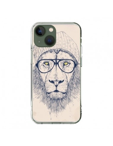 Coque iPhone 13 Cool Lion Lunettes - Balazs Solti