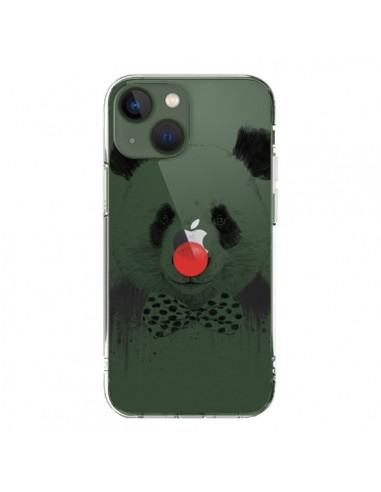iPhone 13 Case Clown Panda Clear - Balazs Solti