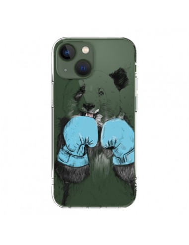 Coque iPhone 13 Winner Panda Gagnant Transparente - Balazs Solti