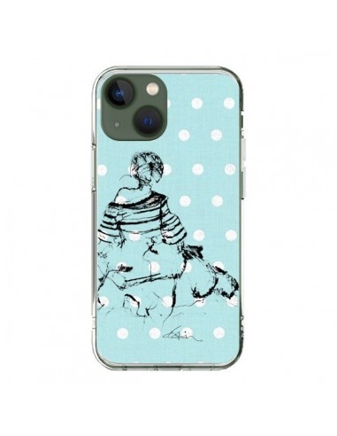 Coque iPhone 13 Croquis Pois Femme Fashion Mode - Cécile