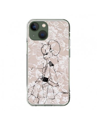iPhone 13 Case Draft Girl Lace Fashion - Cécile