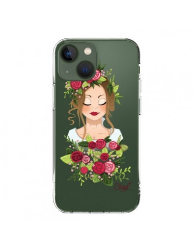 Cover iPhone 13 Donna Occhi Chiusi Trasparente - Chapo