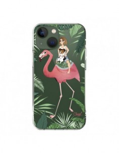 Cover iPhone 13 Lolo Amore Fenicottero Rosa Cane...