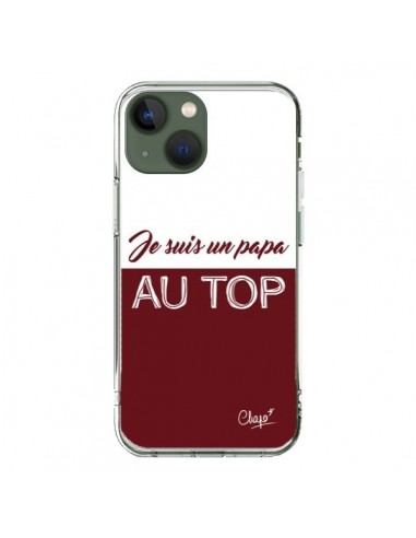 Cover iPhone 13 Sono un Papà al Top Rosso Bordeaux - Chapo