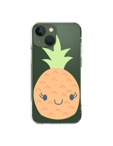 Cover iPhone 13 Ananas Pineapple Fruit Trasparente - Claudia Ramos