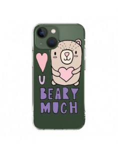 Cover iPhone 13 I Amore You Beary Much Nounours...