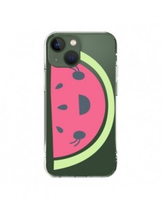 Coque iPhone 13 Pasteque Watermelon Fruit Transparente -...