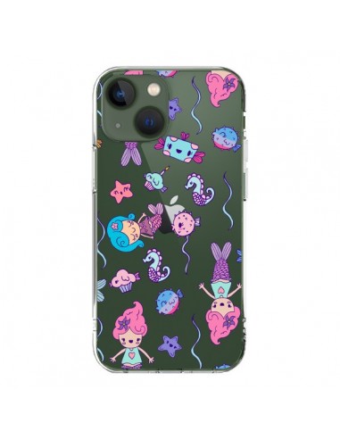 Cover iPhone 13 Sirenetta Oceano Trasparente - Claudia Ramos