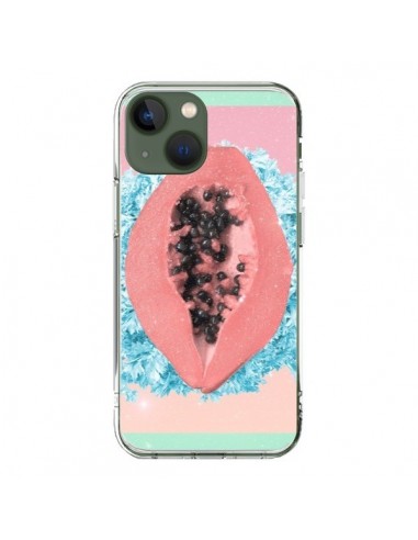 Coque iPhone 13 Papaya Rocks Fruit - Danny Ivan