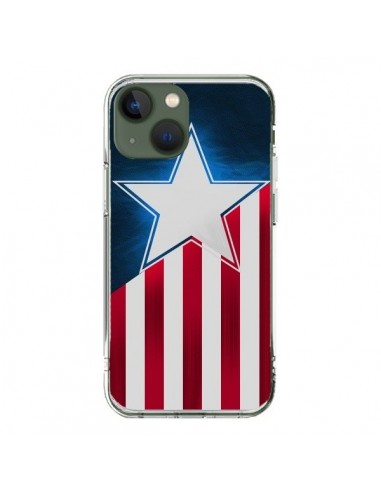 Coque iPhone 13 Captain America - Eleaxart