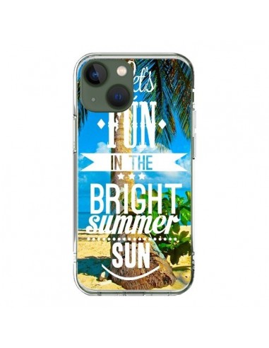 Coque iPhone 13 Fun Summer Sun Été - Eleaxart