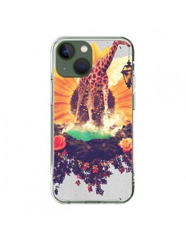 iPhone 13 Case Giraffe Flowers - Eleaxart