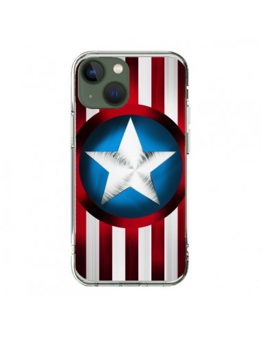 Coque iPhone 13 Captain America Great Defender - Eleaxart