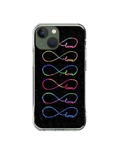 Cover iPhone 13 Amore Forever Infinito Nero - Eleaxart