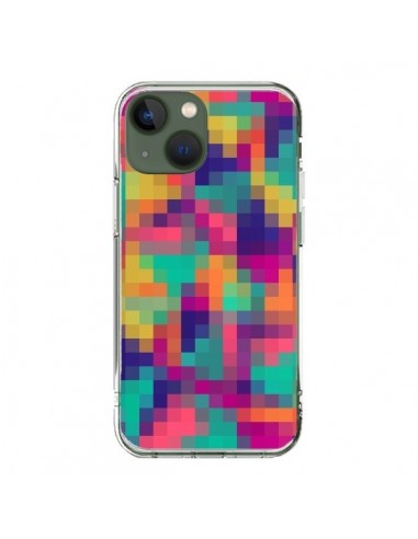 Coque iPhone 13 Exotic Mosaic Pixels Azteque - Eleaxart