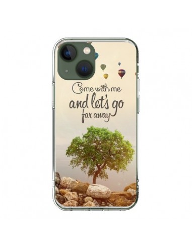 Coque iPhone 13 Let's Go Far Away Ballons - Eleaxart