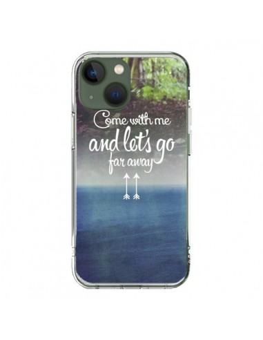 Coque iPhone 13 Let's Go Far Away Forest Foret - Eleaxart