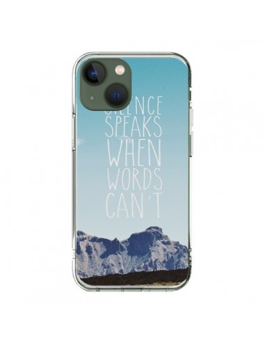Coque iPhone 13 Silence speaks when words can't paysage - Eleaxart