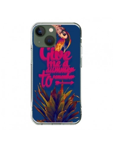 Coque iPhone 13 Give me a summer to remember souvenir paysage - Eleaxart
