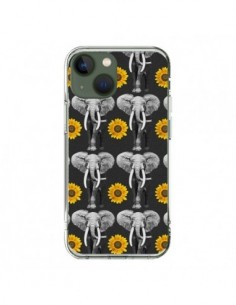 Cover iPhone 13 Elefante Girasoli - Eleaxart