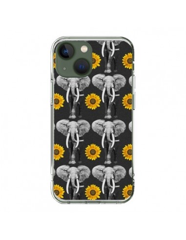 Coque iPhone 13 Elephant Tournesol - Eleaxart