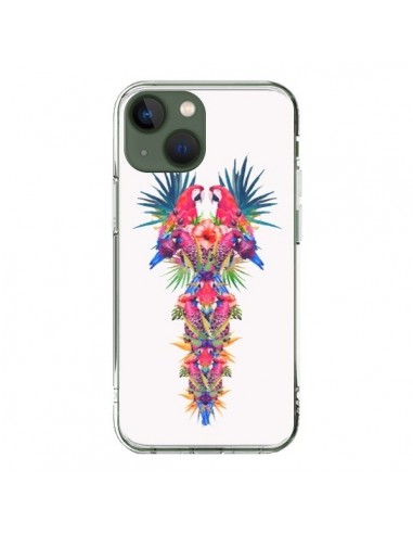 Coque iPhone 13 Parrot Kingdom Royaume Perroquet - Eleaxart