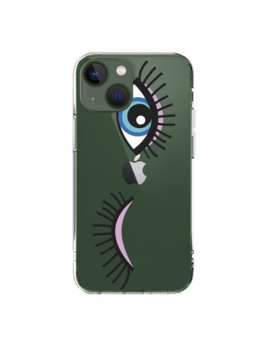 Coque iPhone 13 Eyes Oeil Yeux Bleus Transparente -  Léa Clément