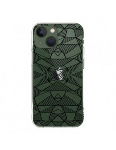 Cover iPhone 13 Linee Specchi Griglia Triangoli Grid...