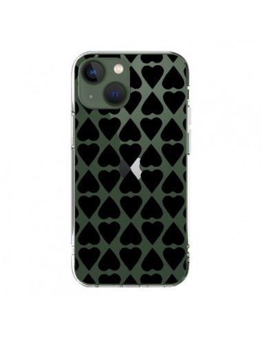 iPhone 13 Case Heart Black Clear - Project M