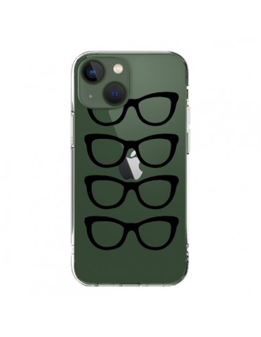 Cover iPhone 13 Occhiali da Sole Nero Trasparente - Project M