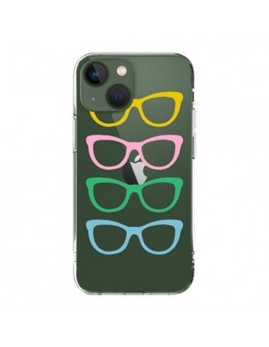 Cover iPhone 13 Occhiali da Sole Colorati Trasparente - Project M