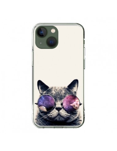 Coque iPhone 13 Chat à lunettes - Gusto NYC