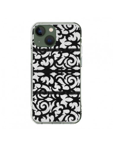 Cover iPhone 13 Astratto Bianco e Nero - Irene Sneddon