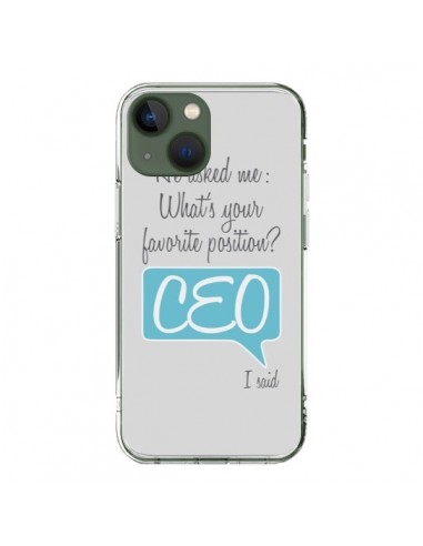 Cover iPhone 13 What's your favorite position CEO I said, blu - Shop Gasoline
