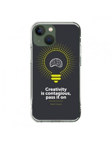 Coque iPhone 13 Creativity is contagious, Einstein - Shop Gasoline