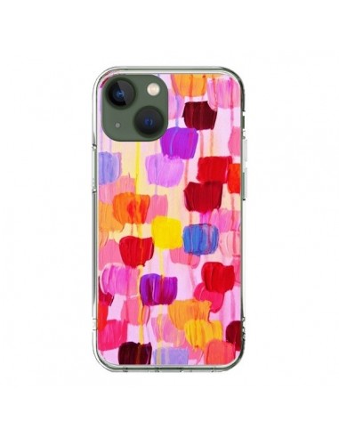 Coque iPhone 13 Pois Roses Dottie - Ebi Emporium