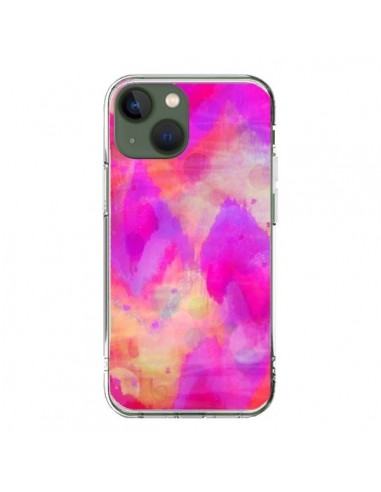 Coque iPhone 13 Coeur Tribal Rose - Ebi Emporium