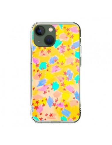 Coque iPhone 13 Stars Etoiles Jaunes - Ebi Emporium