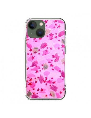 Coque iPhone 13 Stars Etoiles Roses - Ebi Emporium