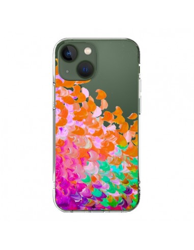 Coque iPhone 13 Creation in Color Orange Transparente - Ebi Emporium