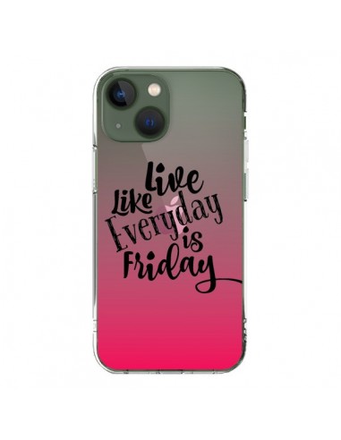 Coque iPhone 13 Everyday Friday Vendredi Live Vis Transparente - Ebi Emporium