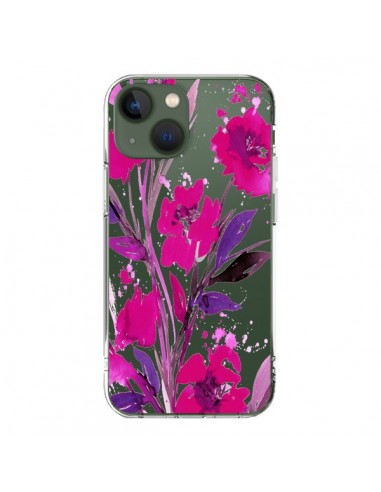 Coque iPhone 13 Roses Fleur Flower Transparente - Ebi Emporium