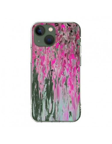 Coque iPhone 13 Tempête Rose Transparente - Ebi Emporium