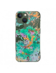 Cover iPhone 13 Sirena Fiori Trasparente - Ebi Emporium