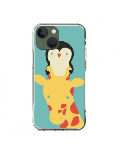 Coque iPhone 13 Girafe Pingouin Meilleure Vue Better View - Jay Fleck