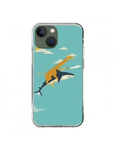 Coque iPhone 13 Girafe Epee Requin Volant - Jay Fleck