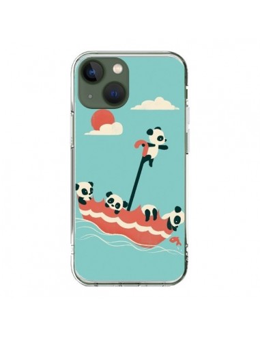 Coque iPhone 13 Parapluie Flottant Panda - Jay Fleck