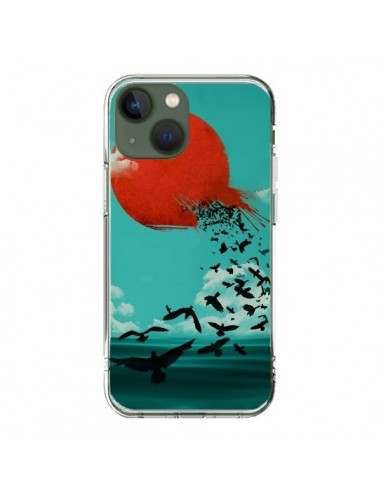 Coque iPhone 13 Soleil Oiseaux Mer - Jay Fleck
