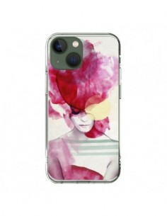 Cover iPhone 13 Bright Pink Ritratt Donna - Jenny Liz Rome