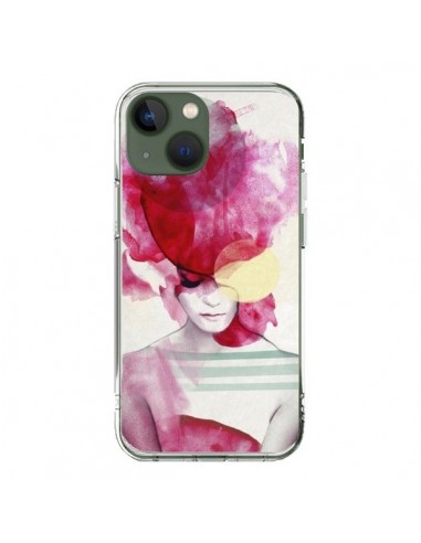 Coque iPhone 13 Bright Pink Portrait Femme - Jenny Liz Rome